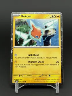 HD Swirl Rotom Cosmos Holo 070/198 Pokemon Scarlet and Violet - Image 1
