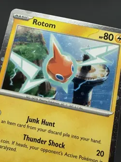 HD Swirl Rotom Cosmos Holo 070/198 Pokemon Scarlet and Violet - Image 2
