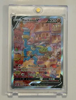 Pokemon Machamp V 172/189 SWSH10 Astral Radiance Alternate Full Art Holo EN - Image 1