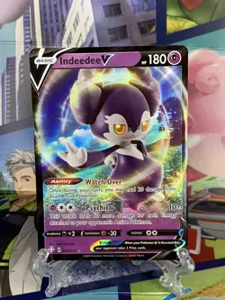Indeedee V 039/072 Ultra Rare Full Art Shining Fates Pokemon TCG Near Mint 🔥🔥 - Image 1
