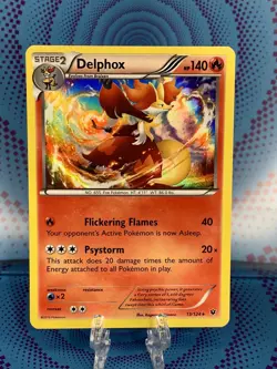 Delphox 13/124 Pokemon TCG Fates Collide Holo Rare 2016 NM 🔥🔥🔥 - Image 1