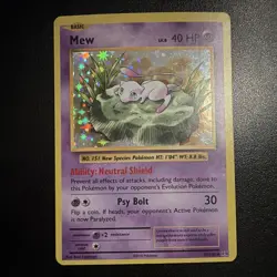 Pokemon TCG Mew 53/108 Evolutions Holo Rare Holo English 2016 HP 40 LP - Image 1