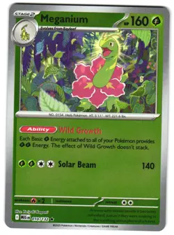 Meganium 010/132 Reverse Holo ME01: Mega Evolution Pokemon TCG - Image 1