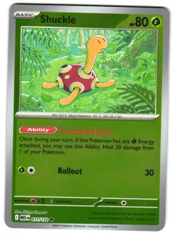 Shuckle 011/132 Reverse Holo ME01: Mega Evolution Pokemon TCG - Image 1