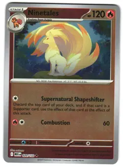 Ninetales 020/132 Reverse Holo ME01: Mega Evolution Pokemon TCG - Image 1