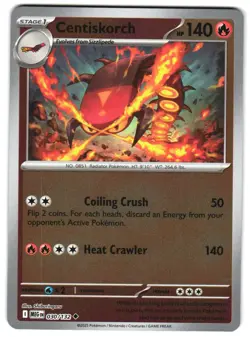 Centiskorch 030/132 Reverse Holo ME01: Mega Evolution Pokemon TCG - Image 1