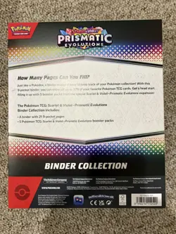 Pokemon TCG: Scarlet & Violet Prismatic Evolutions Binder Collection New Sealed - Image 2