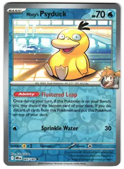 Misty's Psyduck 045/182 Reverse Holo SV10: Destined Rivals Pokemon TCG - Image 1
