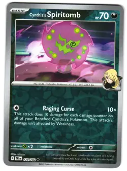 Cynthia's Spiritomb 129/182 Reverse Holo SV10: Destined Rivals Pokemon TCG - Image 1