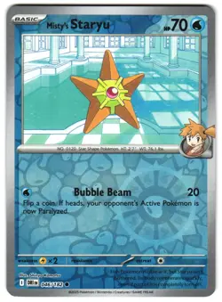 Misty's Staryu 046/180 Reverse Holo SV10: Destined Rivals Pokemon TCG - Image 1