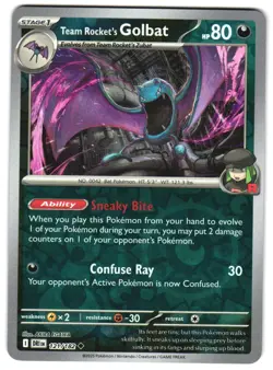 Team Rocket's Golbat 121/182 Reverse Holo SV10: Destined Rivals Pokemon TCG - Image 1