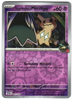 Team Rocket's Mimikyu 087/182 Reverse Holo SV10: Destined Rivals Pokemon TCG - Image 1