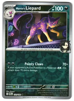 Marnie's Liepard 131/182 Reverse Holo SV10: Destined Rivals Pokemon TCG - Image 1