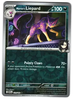 Marnie's Liepard 131/182 Reverse Holo SV10: Destined Rivals Pokemon TCG - Image 1