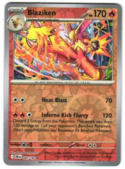 Blaziken 042/182 Reverse Holo SV10: Destined Rivals Pokemon TCG - Image 1