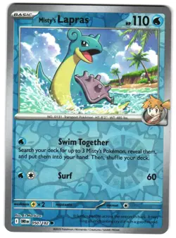 Misty's Lapras 050/182 Reverse Holo SV10: Destined Rivals Pokemon TCG - Image 1