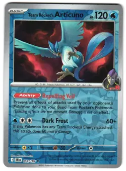 Team Rocket's Articuno 051/182 Reverse Holo SV10: Destined Rivals Pokemon TCG - Image 1