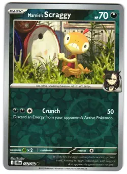 Marnie's Scraggy 132/182 Reverse Holo SV10: Destined Rivals Pokemon TCG - Image 1