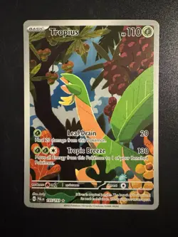 Pokemon Paldea Evolved Set Illustration Rare Tropius 195/193 - Image 1
