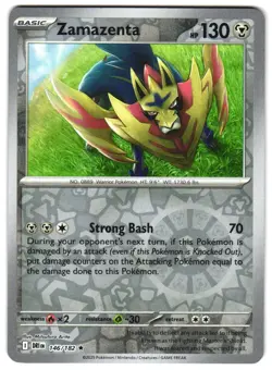 Zamazenta 146/182 Reverse Holo SV10: Destined Rivals Pokemon TCG - Image 1
