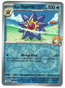 Misty's Starmie 047/182 Reverse Holo SV10: Destined Rivals Pokemon TCG - Image 1