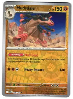 Mudsdale 108/182 Reverse Holo SV10: Destined Rivals Pokemon TCG - Image 1