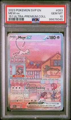 2023 Pokemon Svp En-Sv Black Star Promo #053 Mew Ex 151 UPC PSA 10 - Image 1