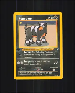 Houndour 43/105 Uncommon Neo Destiny Pokemon 1st Edition Heavily Played - Image 1
