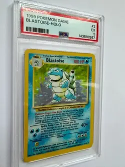 1999 Pokemon Base Set Blastoise Holo #2 PSA 5 EX WOTC Vintage - Image 4