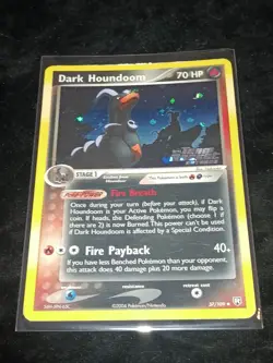 Pokemon Team Rocket Returns - Dark Houndoom 37/109 Stamped Reverse Holo - Image 1