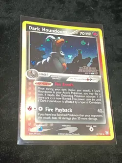 Pokemon Team Rocket Returns - Dark Houndoom 37/109 Stamped Reverse Holo - Image 2