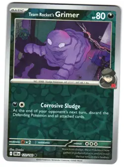 Team Rocket's Grimer 123/182 Reverse Holo SV10: Destined Rivals Pokemon TCG - Image 1