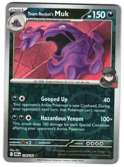 Team Rocket's Muk 124/182 Reverse Holo SV10: Destined Rivals Pokemon TCG - Image 1