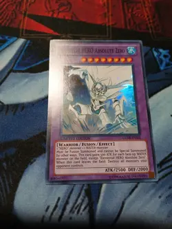 Yugioh Elemental HERO Absolute Zero GENF-ENSE1 LIMITED EDITION LP SUPER - Image 1