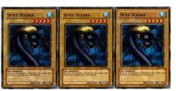 Yugioh - 3X Spike Seadra - Common - Unlimited - LOB-103 - Near Mint - Image 1