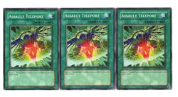 Yugioh- 3X Assault Teleport - Common - Unlimited - CRMS-EN052 - Light Play - Image 1
