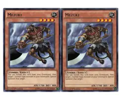 Yugioh- 2X Mezuki - Rare - 1st Edition - BP03-EN046 - Light Play - Image 1