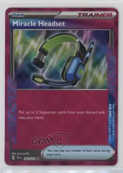 ACE SPEC - Miracle Headset Pokemon SV08: Surging Sparks #183 - Image 1