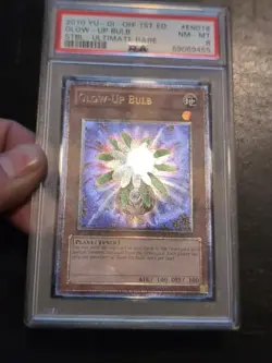 Yu-Gi-Oh! ULTIMATE RARE GLOW-UP BULB STBL-EN018 1ST 2010 PSA 8 NM-MT - Image 2