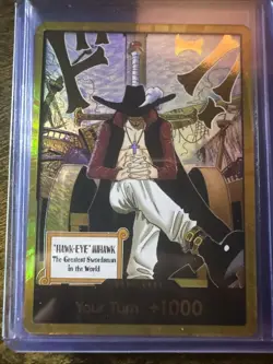 DON!! Card (Gold Frame) Mihawk, OP14 The Azure Sea's Seven, One Piece Card Game - Image 1