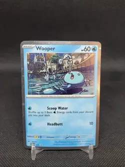 Wooper SVP 155 Black Star Promo Cosmos Holo Pokemon Card - Image 1