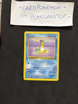 Pokemon Card Lapras 25/62 1ST-Fossil - Ita-no Holo-Good/Exc! - Image 1