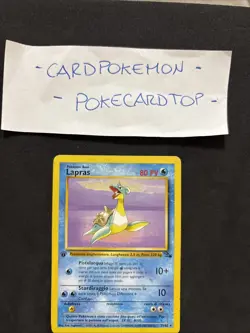 Pokemon Card Lapras 25/62 1ST-Fossil - Ita-no Holo-Good/Exc! - Image 2