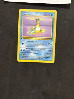 Pokemon Card Lapras 25/62 1ST-Fossil - Ita-no Holo-Good/Exc! - Image 3