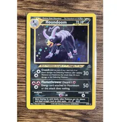 Pokemon Houndoom 4/75 Neo Discovery Rare Holo Vintage TCG Karte - Image 1