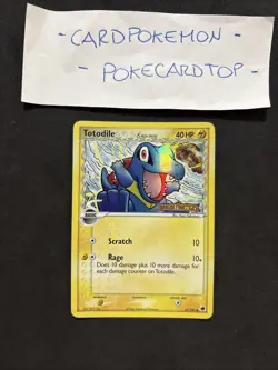 Pokemkn Card Totodile 67/101 -EX Dragon Frontiers-Eng-Holo-Exc/nm! - Image 1