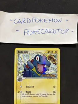 Pokemkn Card Totodile 67/101 -EX Dragon Frontiers-Eng-Holo-Exc/nm! - Image 2