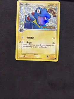 Pokemkn Card Totodile 67/101 -EX Dragon Frontiers-Eng-Holo-Exc/nm! - Image 3