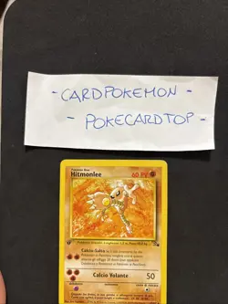 Pokemon Card Hitmonlee 22/62 1ST-Fossil -ita-No Holo-Exc/nm! - Image 2