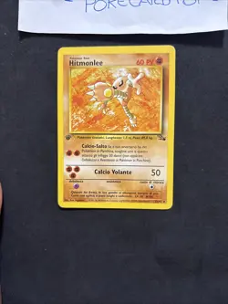 Pokemon Card Hitmonlee 22/62 1ST-Fossil -ita-No Holo-Exc/nm! - Image 3